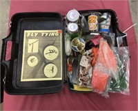 Fly Tying Box W/Feathers,Strings,Cotton & More