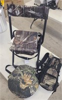 Camo Fishing Chair, Insulated Seat and Backpack