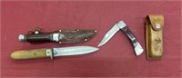3 Assorted Hunting Knife Including