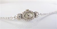Vintage Croton Nivada Grenchen 14K, Diamond Watch