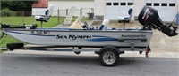 Sea Nymph TX 175 Boat w 50hp Suzuki Galv. Trailer