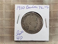 1910 Barber Half Dollar VG