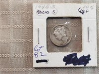 1945 Micro S Mercury DIme VF