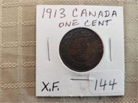 1913 Canada One Cent XF