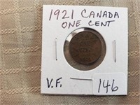 1921  Canada One Cent VF