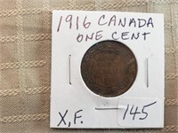 1916  Canada One Cent XF