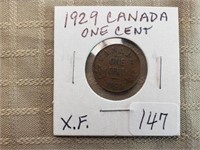 1929  Canada One Cent XF