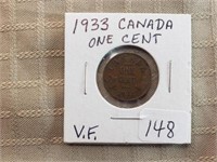 1933  Canada One Cent VF