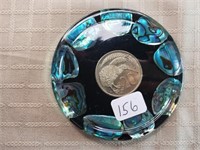 New Zealand Paperweight with 20 cent Coin Kiwibird