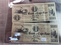 2 Banknote Reproductions from 1800s by AM Banknote