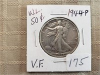 1943S Walking Liberty Half Dollar VF