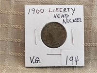 1900  Liberty Head Nickel VG