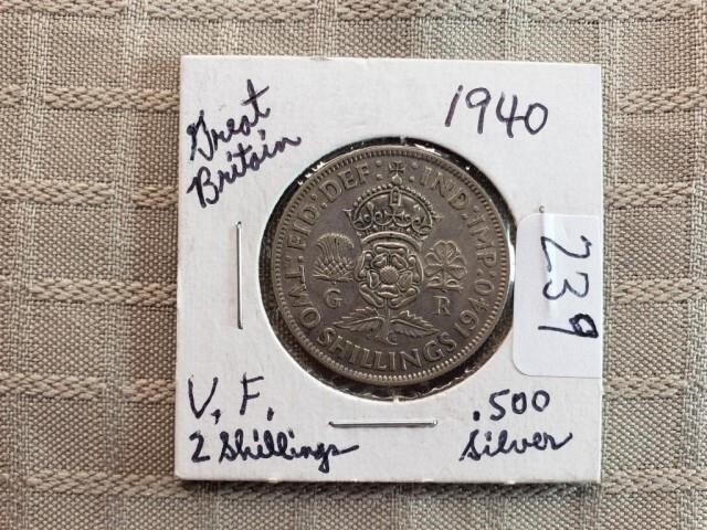 August Burlington Coin Club Auction