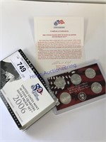 2006 US MINT STATE QUARTER SILVER PROOF SET