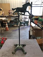 WEATHERVANE ON CAST IRON STAND, 36" TALL