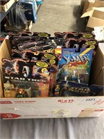STAR TREK FIGURINES ON CARDS, AND OTHERS
