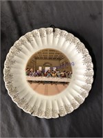 THE LAST SUPPER PLATE W/ WALL HANGER
