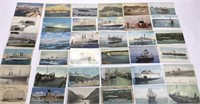 36 Ship Post Cards