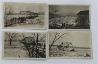1909 Chenango River Flood Post Cards