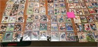 48 sheets over 425 football cards