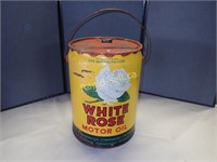 White Rose Oil Pail