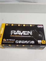 100ct Raven Nitrile Gloves