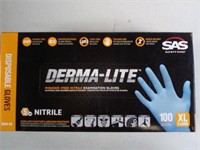 100ct Derma-Lite Nitrile Gloves