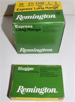 Remington 20ga shotgun shells full box and mini