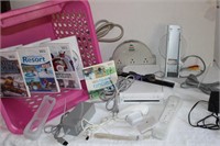 Nintendo Wii w games and accessories clean unit