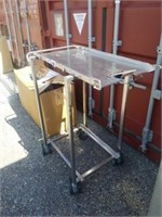 Stainless cart on wheels