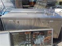 6 ft stainless steel counter with hand sink