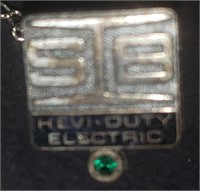 Hevi Duty Electric  Sterling company pin emerald