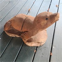 Carved Wood Sea Lion