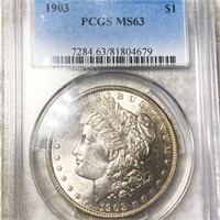 1903 Morgan Silver Dollar PCGS - MS63