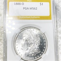 1888-O Morgan Silver Dollar PGA - MS62