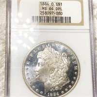 1884-O Morgan Silver Dollar NGC - MS 64 DPL