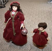 2 PORCELAIN DOLLS