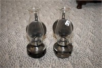 CONTEMPORARY OIL LAMP PAIR