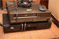 DVD PLAYER AND VHS PLAYER