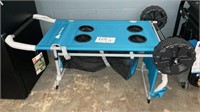 Camping cart/table w cup holders