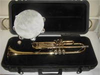 Trumpet, Bach TR 300 and Tambourine
