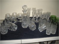 Crystal Glassware- Champagne, Goblets, Tumblers
