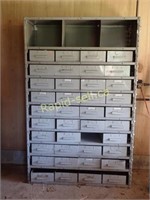 Steel Storage Unit with Contents