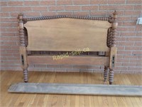 Antique Spiral Wood Bed Frame