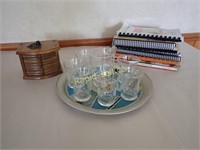 Glassware - Tray - Cookbooks