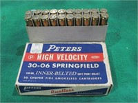 20 ROUNDS PETERS HIGH VELOCITY 30-06 SPRINGFIELD