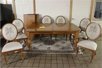 Beautiful Hardwood Dining Table and Six Chairs