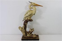 Heron on Driftwood Figurine