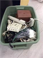 Box lot of extension cords