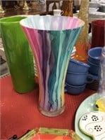 Pastel colored vase